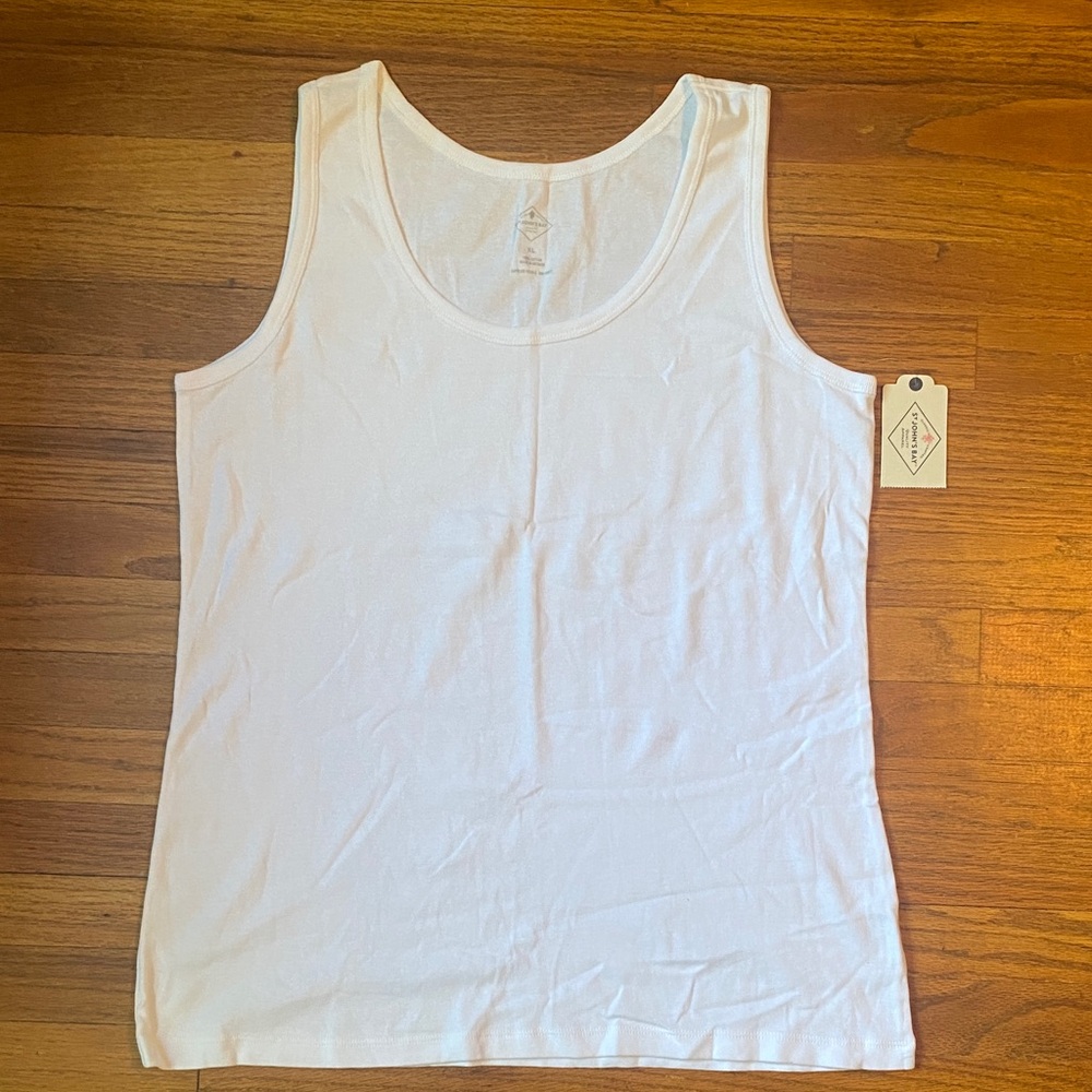St. John's Bay Classic White Tank Top
